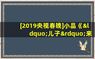 [2019央视春晚]小品《“儿子”来了》